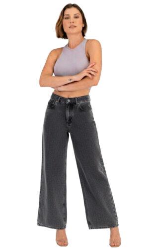 Pantalón Mezclilla Mujer Pierna Amplia 025911