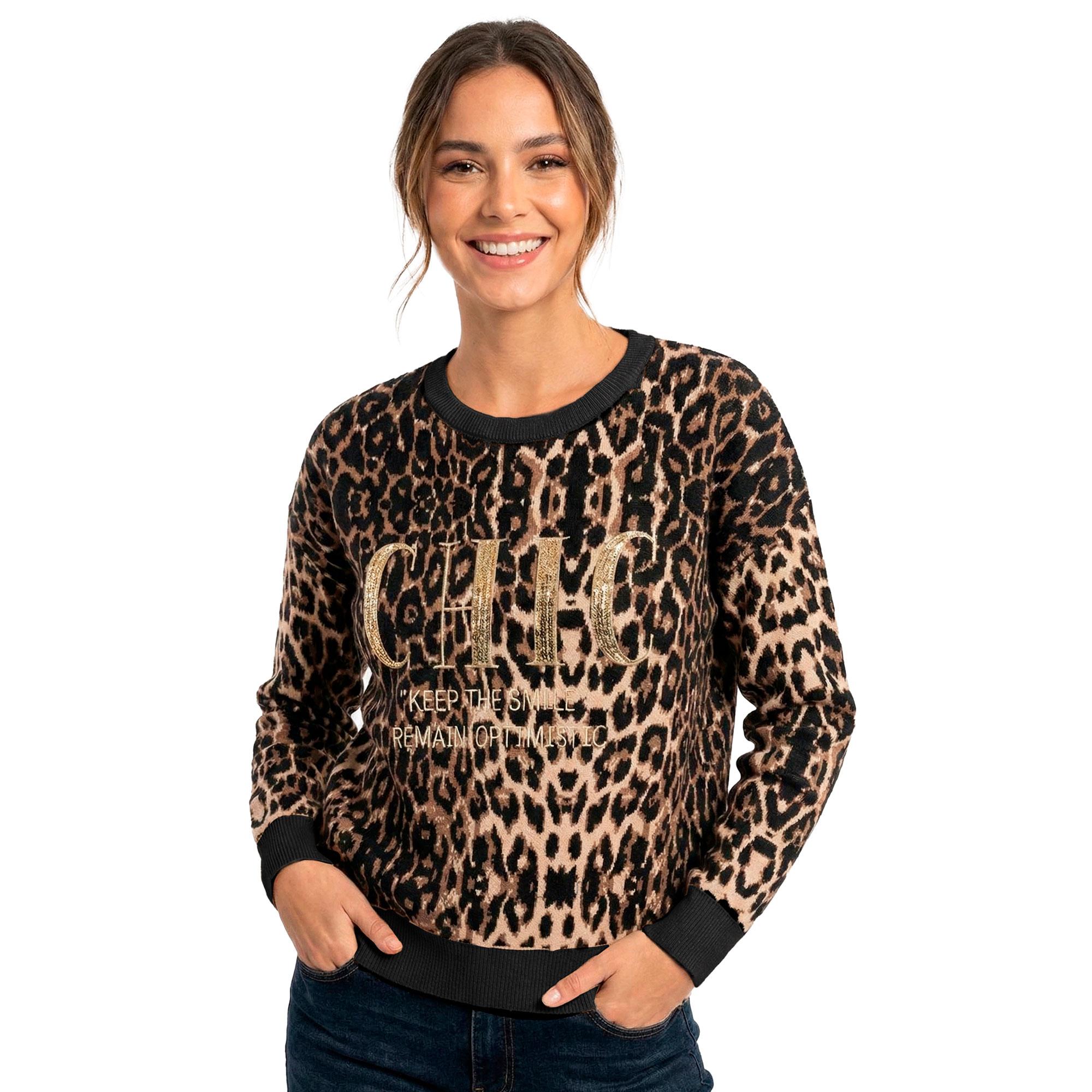 Suéter Mujer Animal Print Lu4145
