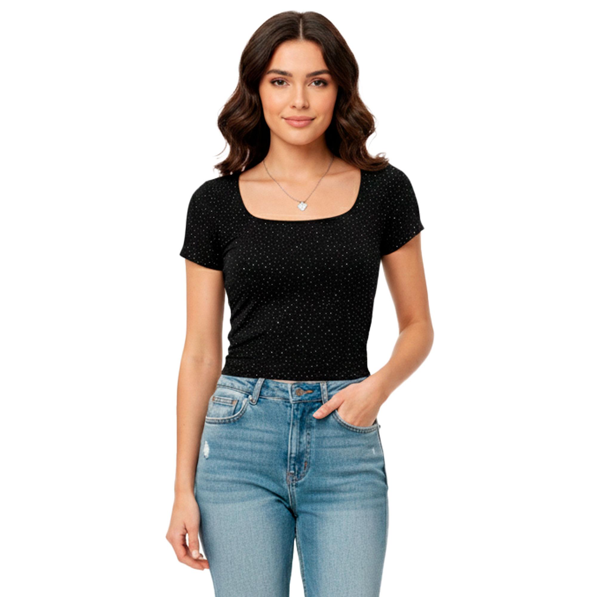 Blusa Mujer Brillosa Lu4150