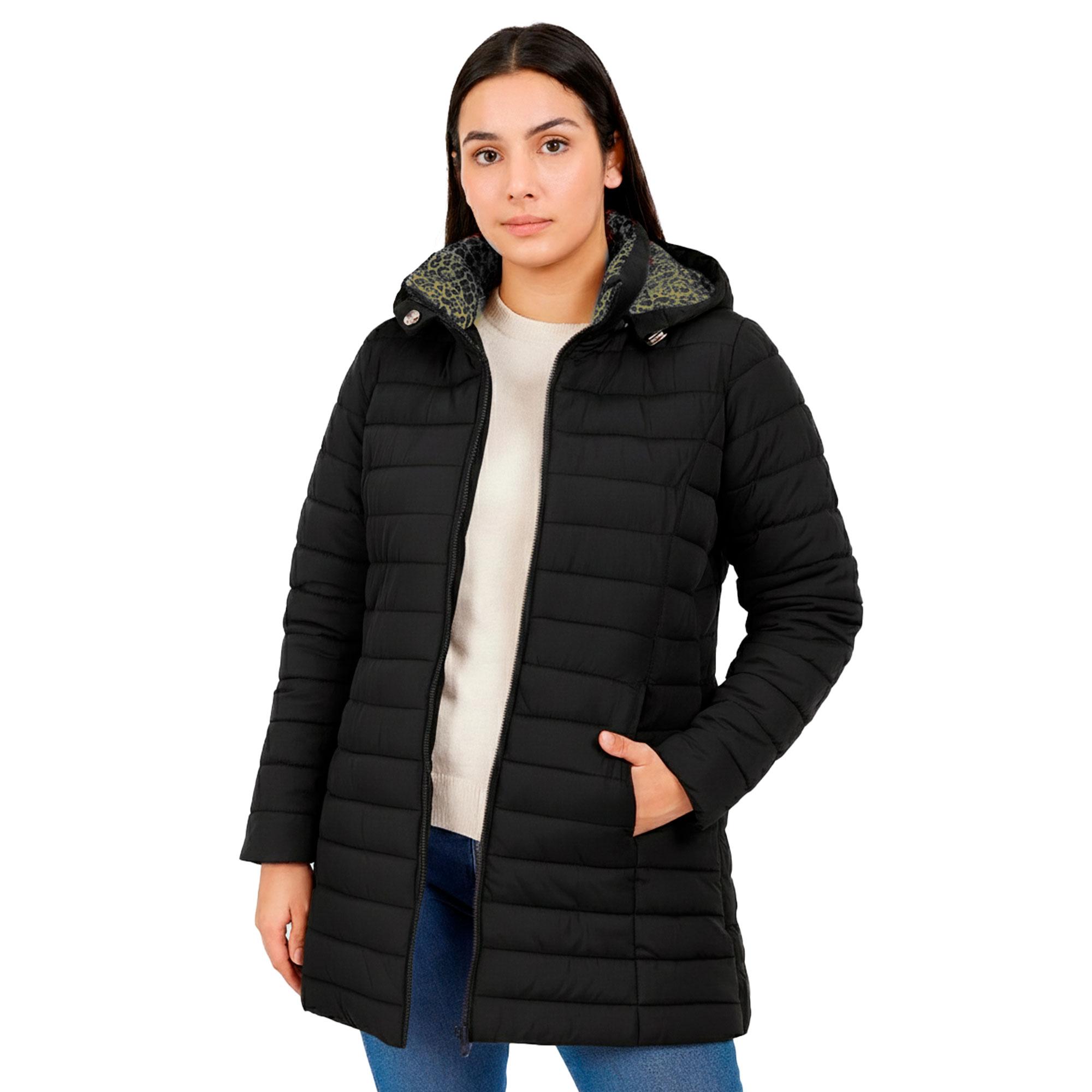 Chamarra Capitonada Mujer Doble Vista Sa2160