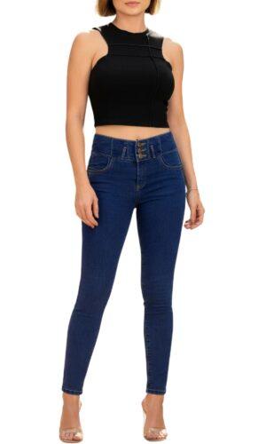 Pantalón Mezclilla Skinny Mujer Azul 025947