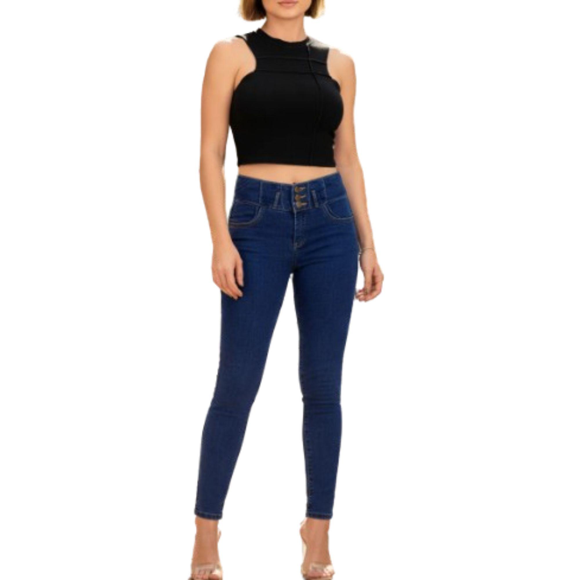 Pantalón Mezclilla Skinny Mujer Azul 025947