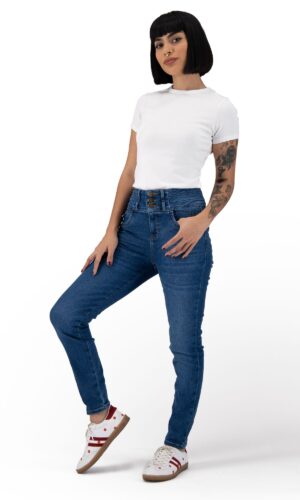 Pantalón Skinny Mujer Corazón Azul 025949