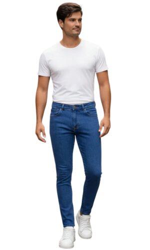 Pantalón Skinny Hombre Mezclilla Azul 803697