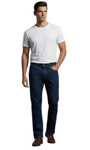 Pantalón Recto Hombre Mezclilla 803701