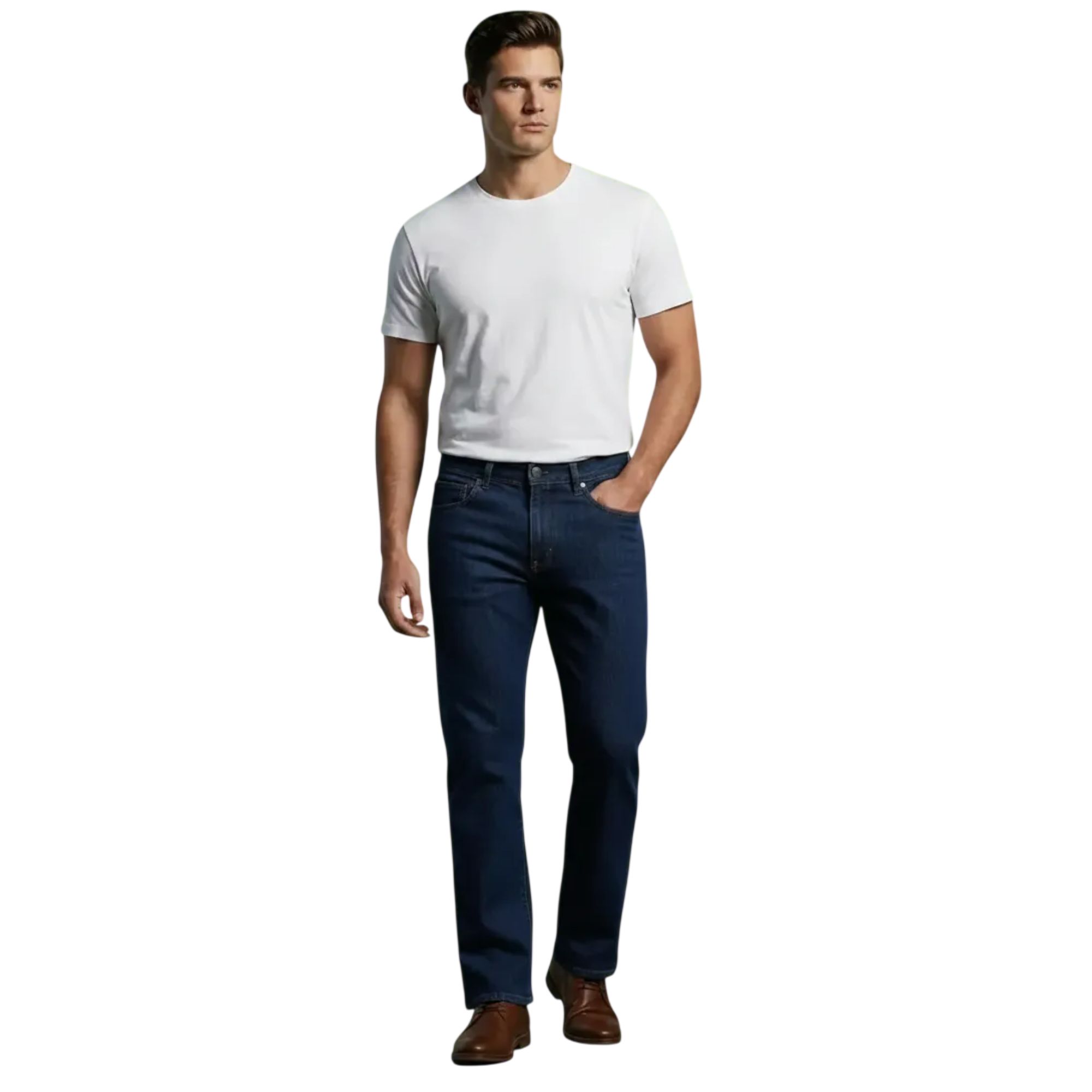 Pantalón Recto Hombre Mezclilla 803701