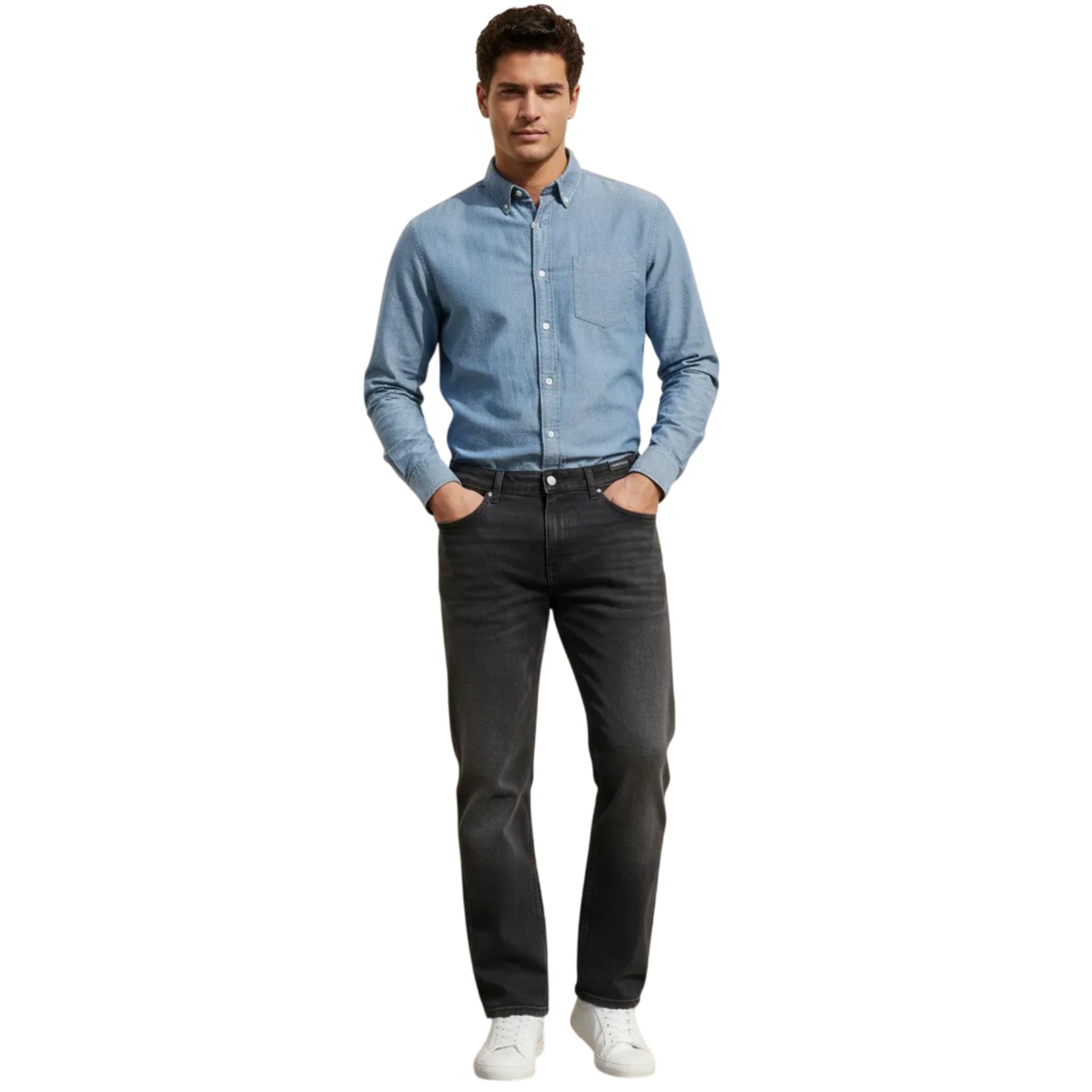 Pantalón Mezclilla Recto Hombre 803865